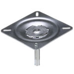 Metal swivel plate for furniture attachment