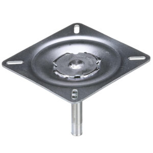 Metal swivel plate for furniture attachment