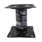 Swivl-Eze boat seat pedestal, black metal, 7-inch