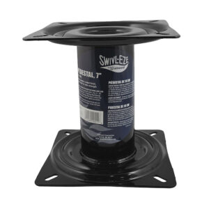 Swivl-Eze boat seat pedestal, black metal, 7-inch