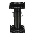 Rotating pedestal swivel base for seats or tables.