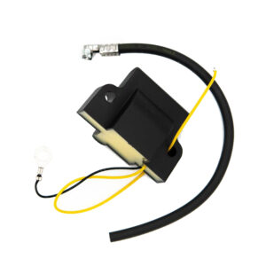 Black ignition coil with wiring harness
