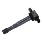 Automotive ignition coil with connector on side