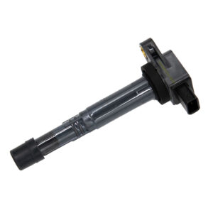 Automotive ignition coil with connector on side