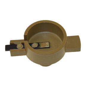 Brown circular ice scraper tool