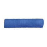 Blue flexible corrugated hose for various applications.