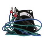 Electric motor with wires and connectors.