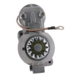 Electric motor component close-up view.