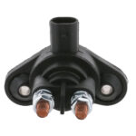 Automotive electrical connector with two copper terminals.