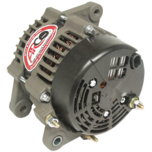 Marine alternator with brand label and mounting brackets