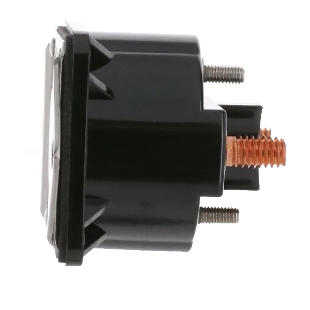 Black ignition starter switch with copper terminals
