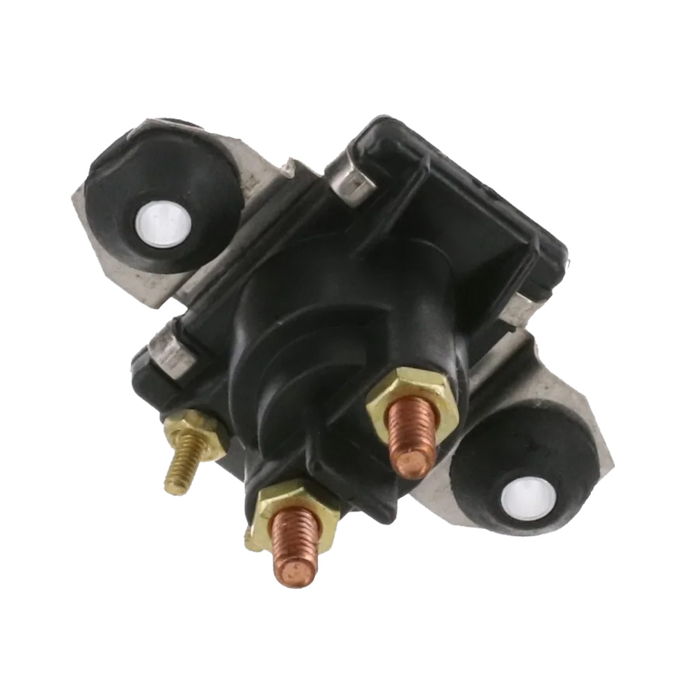 Automotive relay switch with copper terminals.