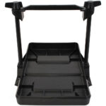 Black oil drip pan with frame