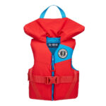 Red youth life jacket front view