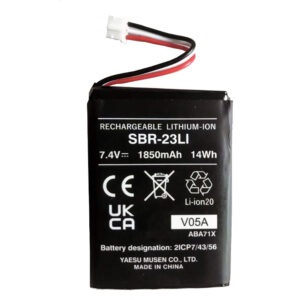 SBR-23LI lithium battery, 7.4V, 1850mAh, 14Wh.