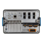 Electronic device ports and connections panel