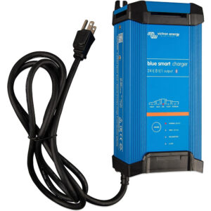 Blue smart charger with power cord