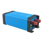 Blue DC power inverter with connectors