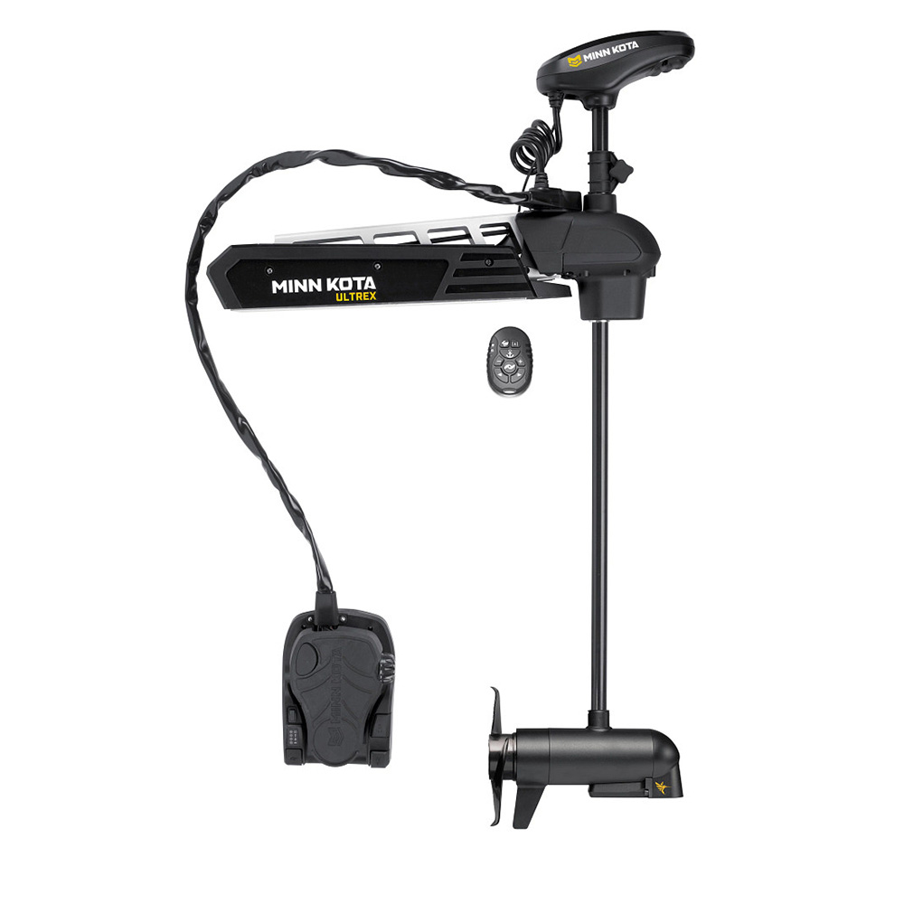 Minn Kota Ultrex trolling motor with remote control.