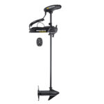 Electric trolling motor with remote control.