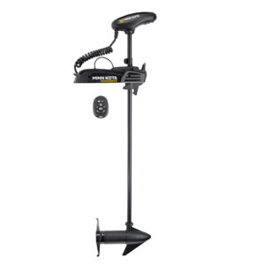Electric trolling motor with remote control.