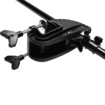 Black adjustable pipe clamp with screws