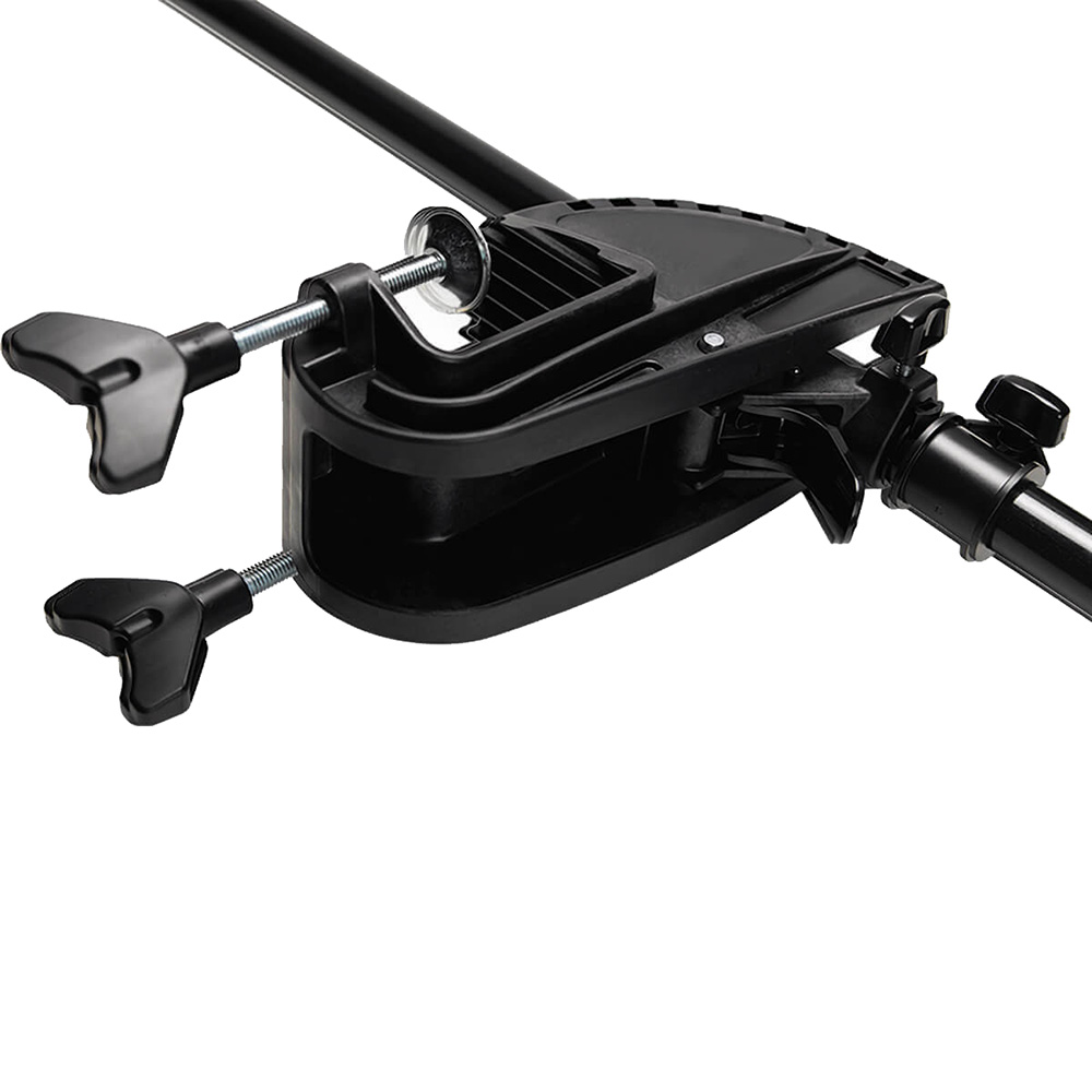 Black metal clamp for securing items