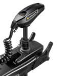 Trolling motor head and mount detail view.
