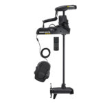 Minn Kota Ulterra trolling motor with remote control.