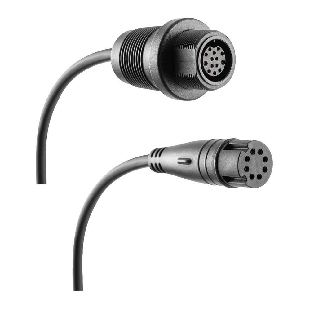Circular eight-pin industrial connectors, gray cables