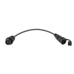 Y-shaped electrical cable with round connectors