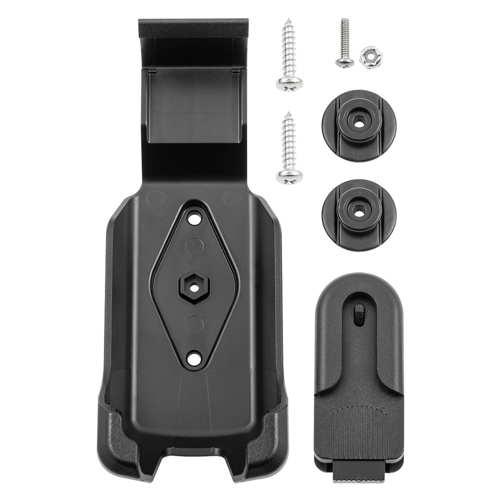 Phone holder set with screws and mounts