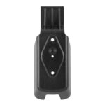 Black plastic tool holder mounting bracket.