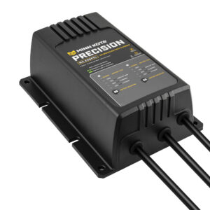 Minn Kota Precision battery charger with cables.