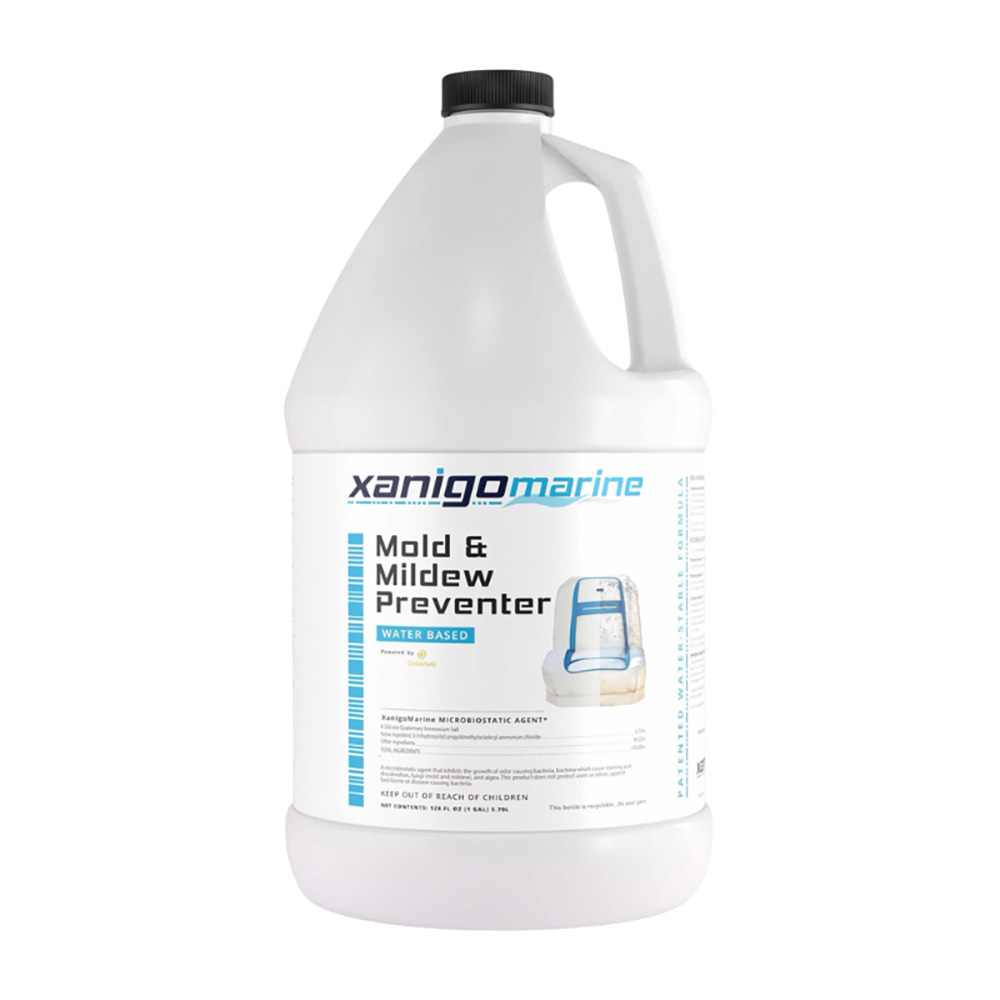 Xanigo marine mold mildew preventer bottle