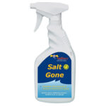 Sudbury Salt Gone dissolves salt deposits spray bottle.