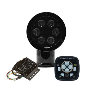Black searchlight system with remote control