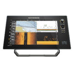 Apex 16 sonar display with navigation charts.