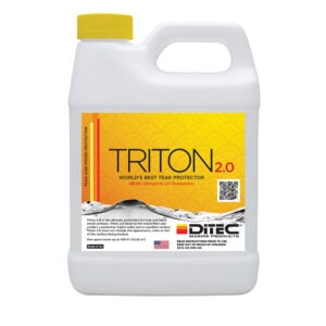 Triton 2.0 teak protector bottle front view