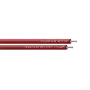 Red marine wire, labeled Sea-Dog, 18 AWG.