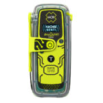 Personal locator beacon with GPS and signal indicator.