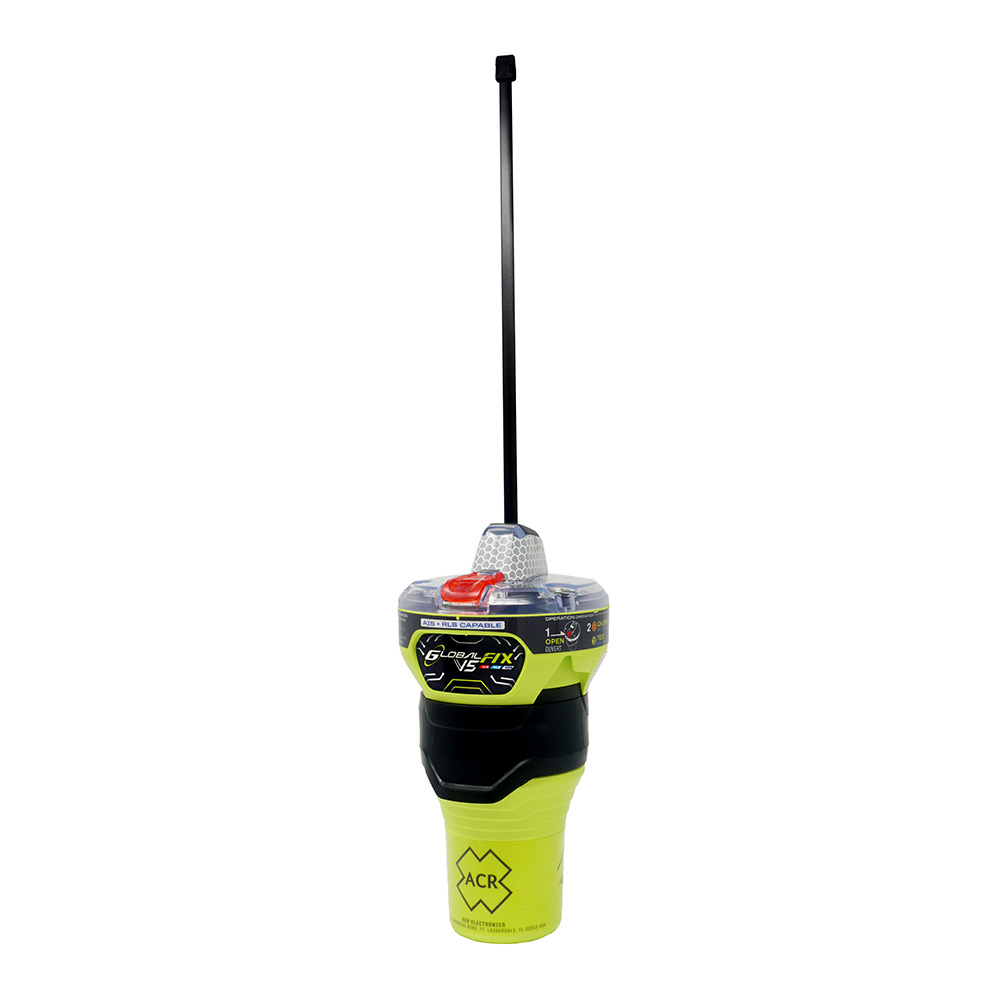 Marine EPIRB emergency beacon with antenna
