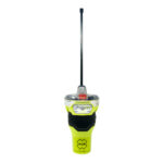 Safety beacon with antenna for emergencies, ocean use.