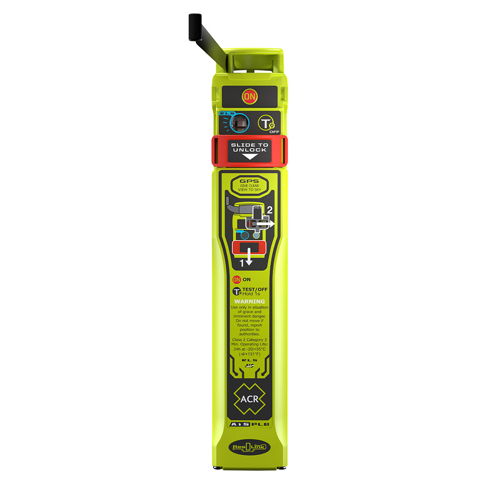 ACR emergency locator beacon with instructions.