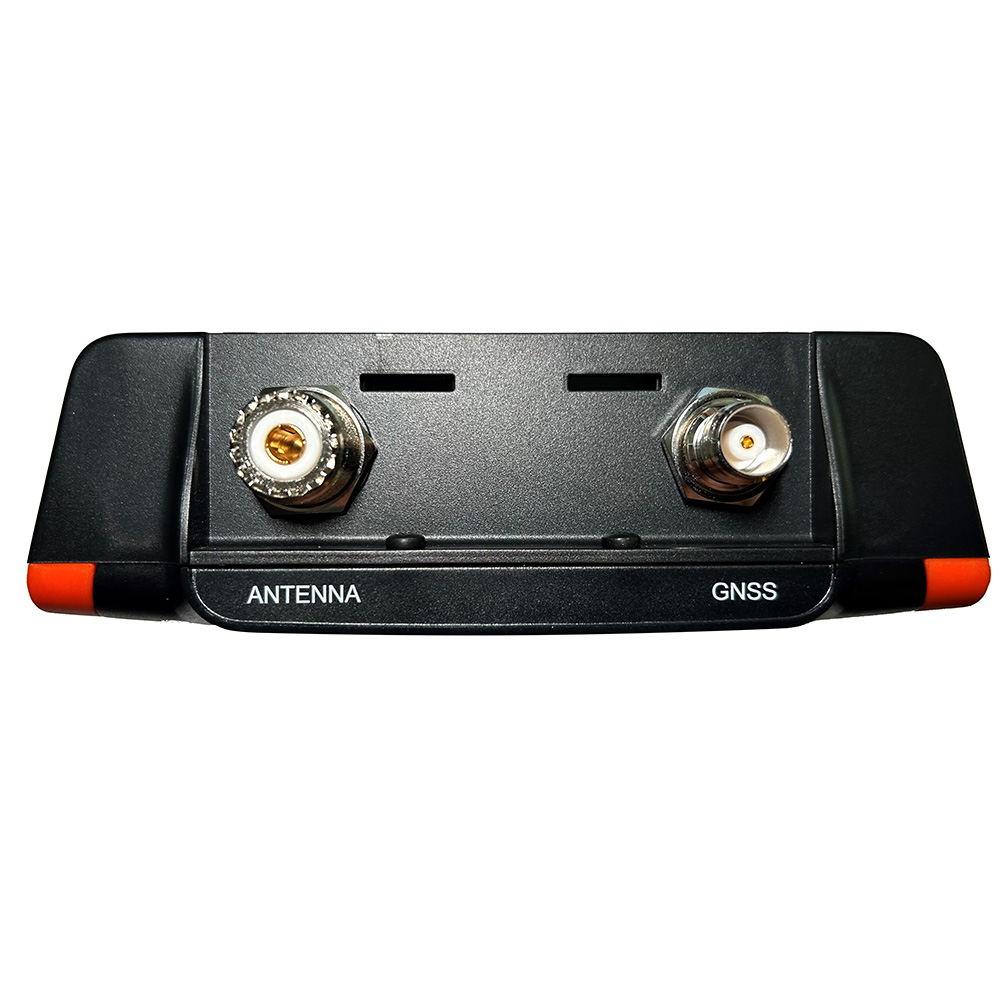 Antenna and GNSS connectors on electronic device.