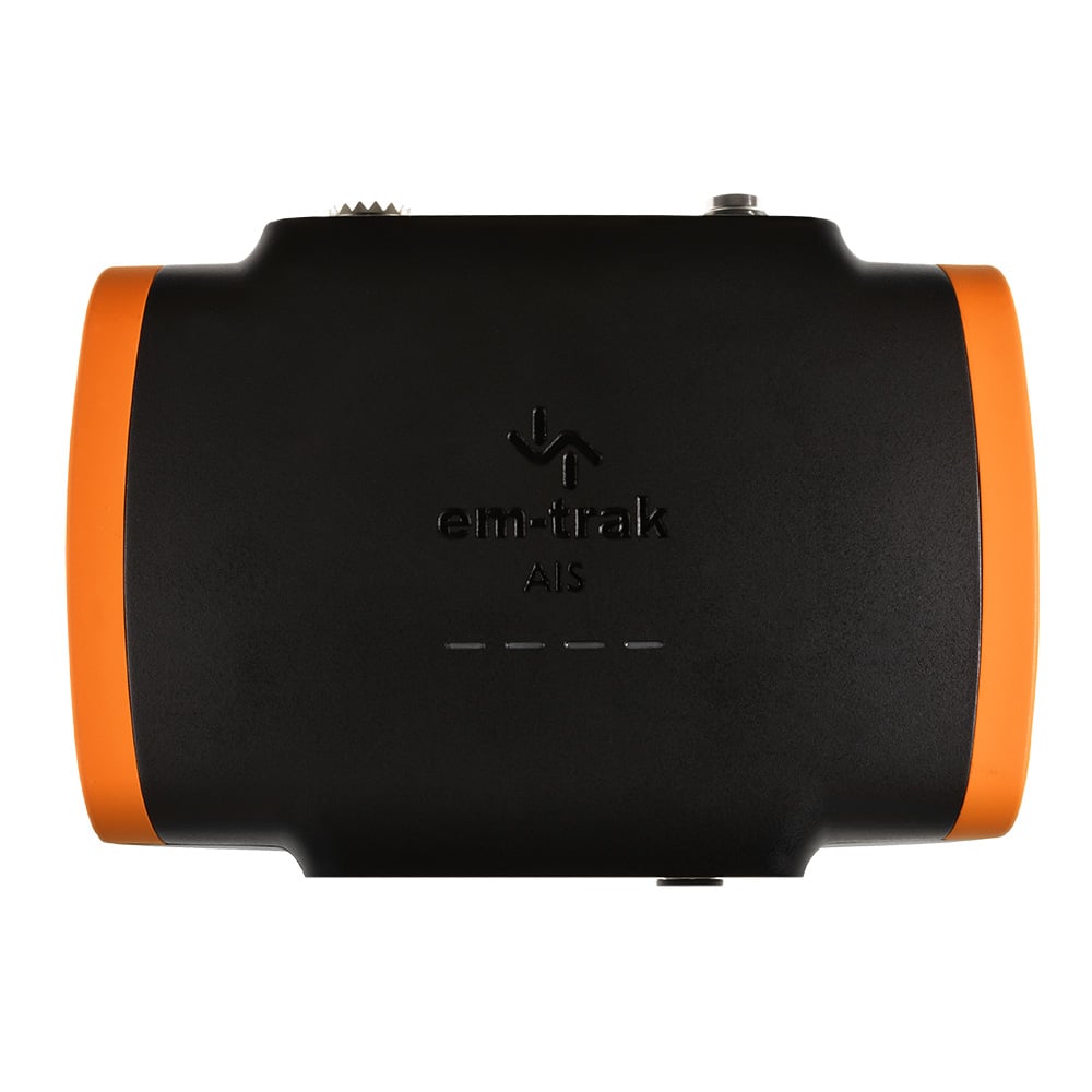 Em-trak AIS device with orange sides