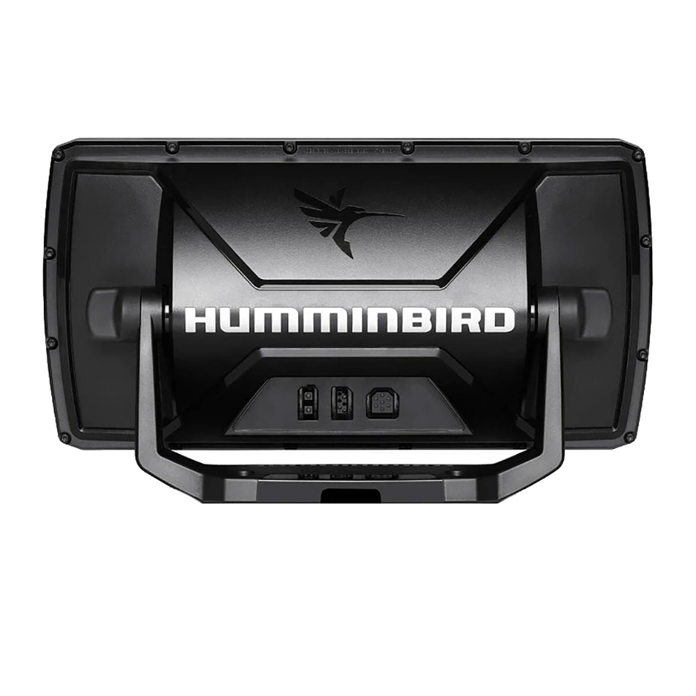 Back view of Humminbird fish finder unit