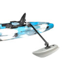Kayak with attached outrigger stabilizer float
