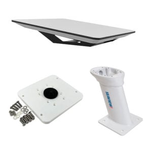 Seaview antenna mount with base and hardware.