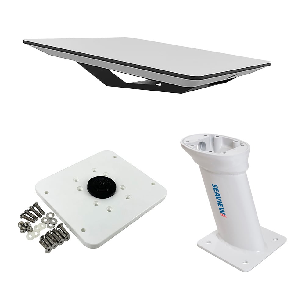 Seaview antenna mount with base and hardware.